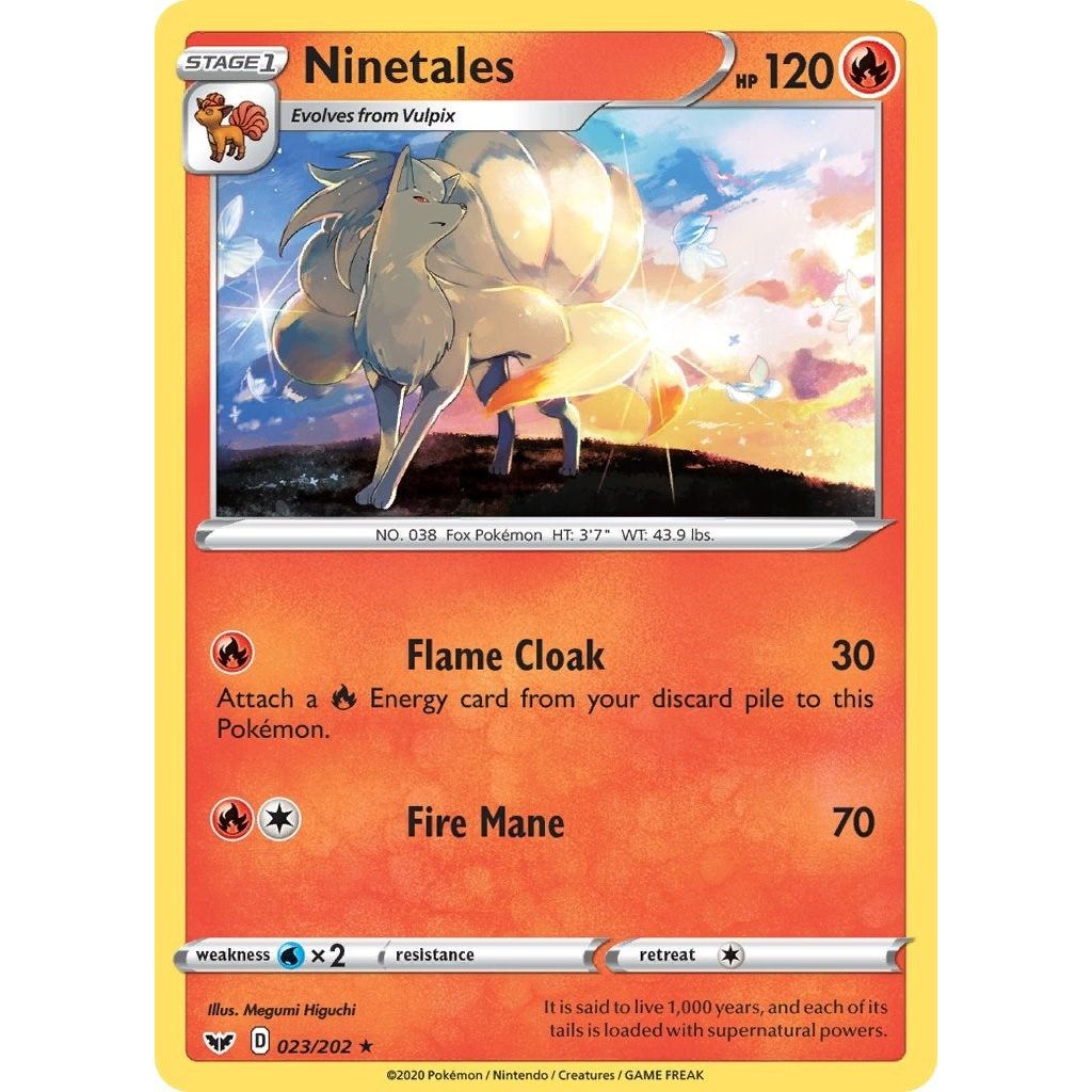 Image for Ninetales (023/202) (SWSH01) - Pokemon