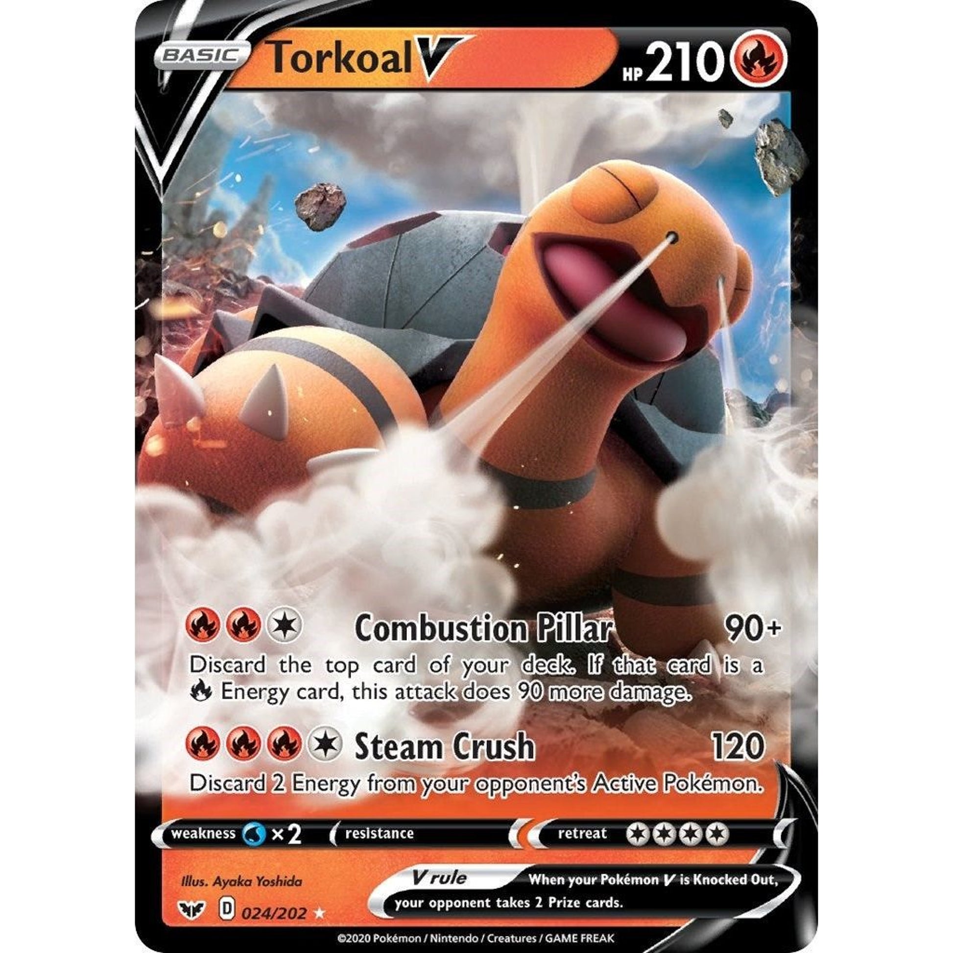 Image for Torkoal V (024/202) (SWSH01) - Pokemon