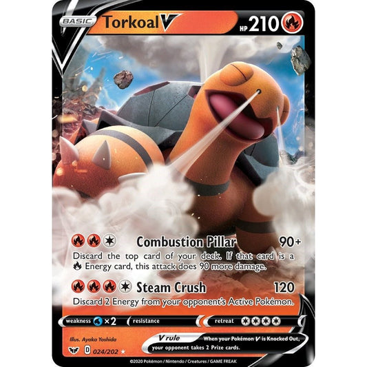 Image for Torkoal V (024/202) (SWSH01) - Pokemon