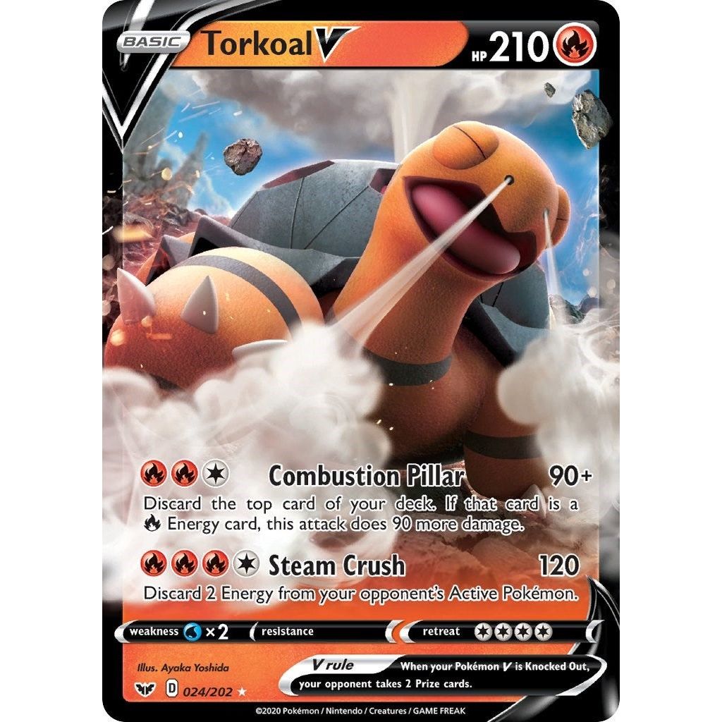 Image for Torkoal V (024/202) (SWSH01) - Pokemon