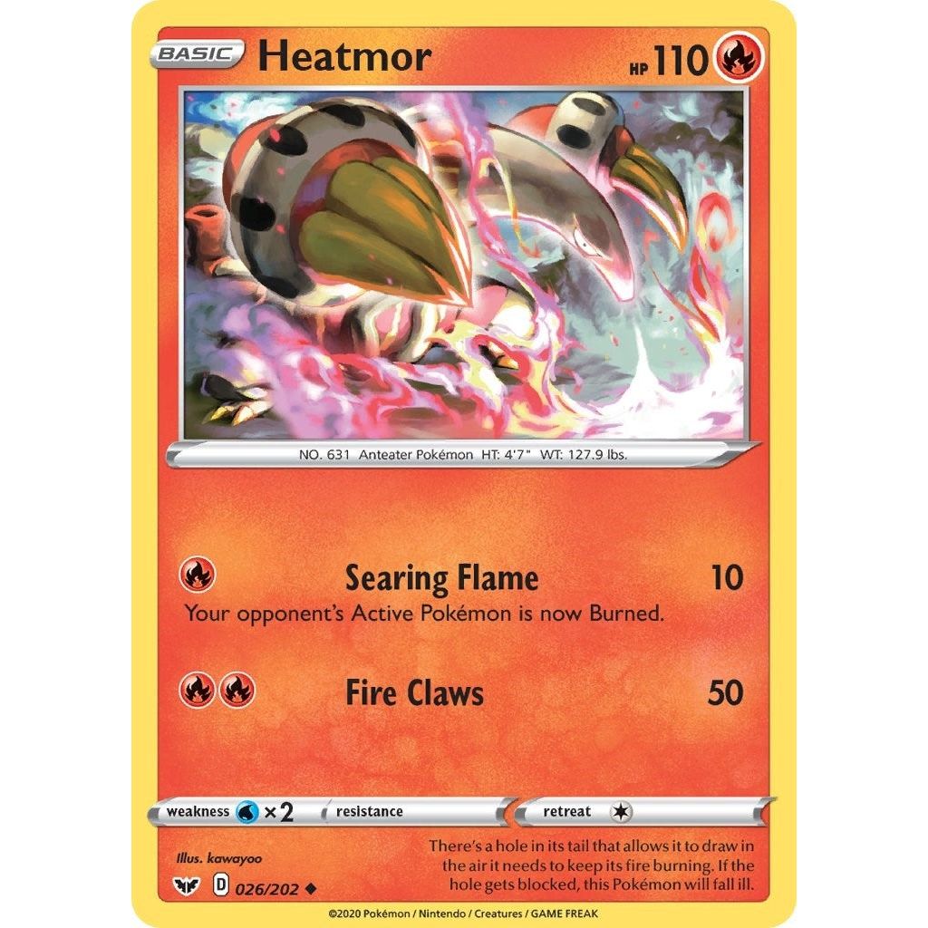 Image for Heatmor (026/202) (SWSH01) - Pokemon