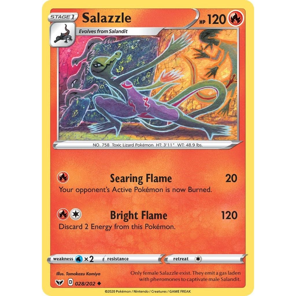 Image for Salazzle (028/202) (SWSH01) - Pokemon