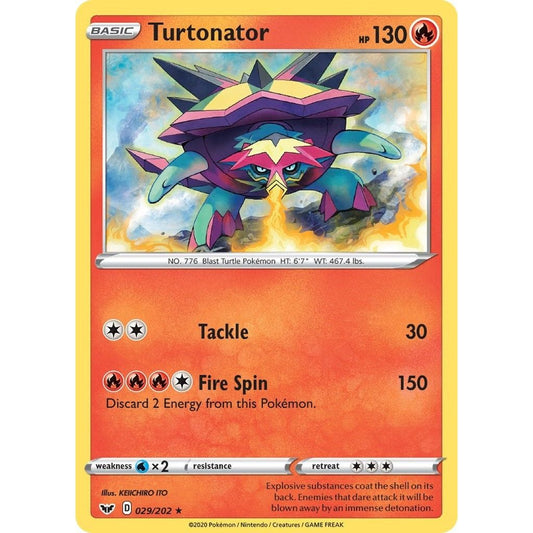 Image for Turtonator (029/202) (SWSH01) - Pokemon