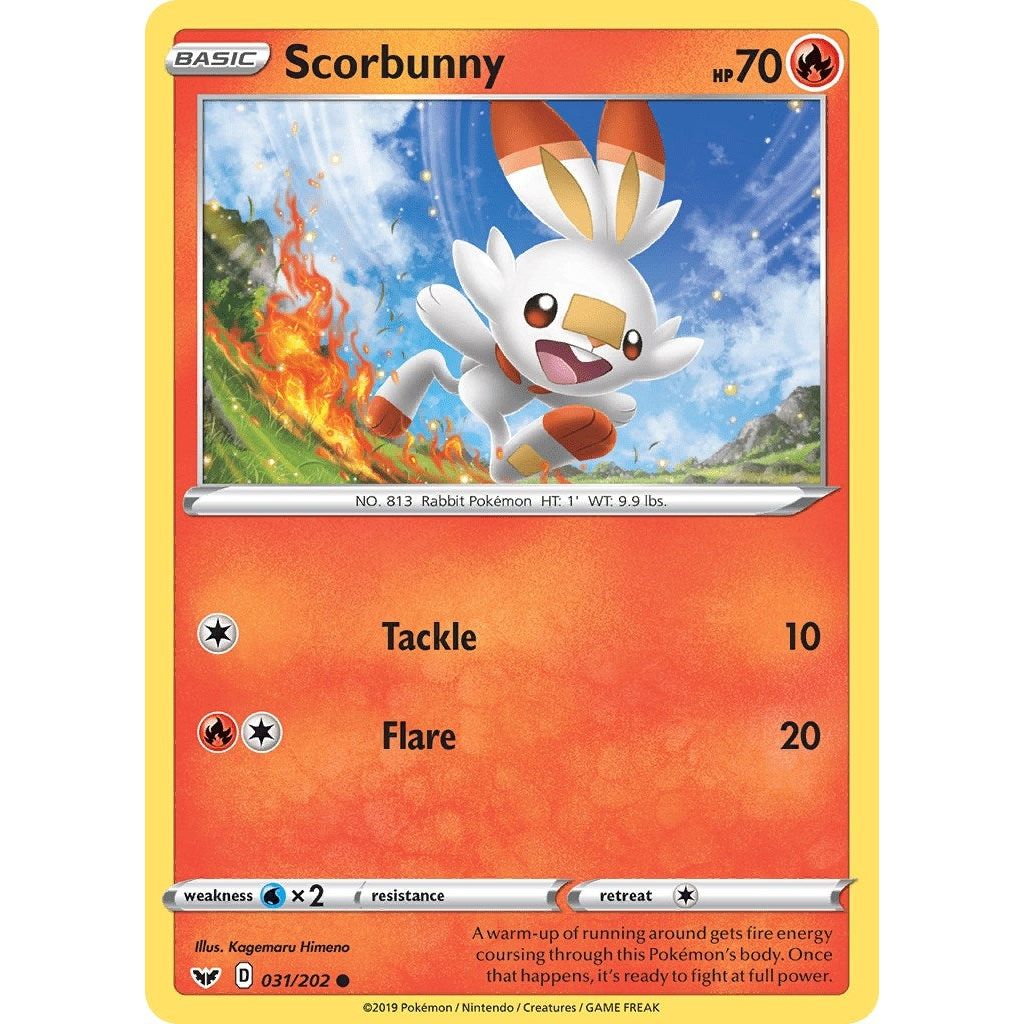 Image for Scorbunny (031) (031/202) (SWSH01) - Pokemon