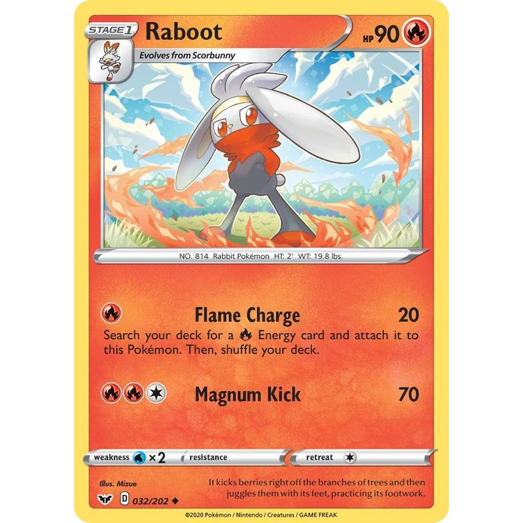 Image for Raboot (032) (032/202) (SWSH01) - Pokemon