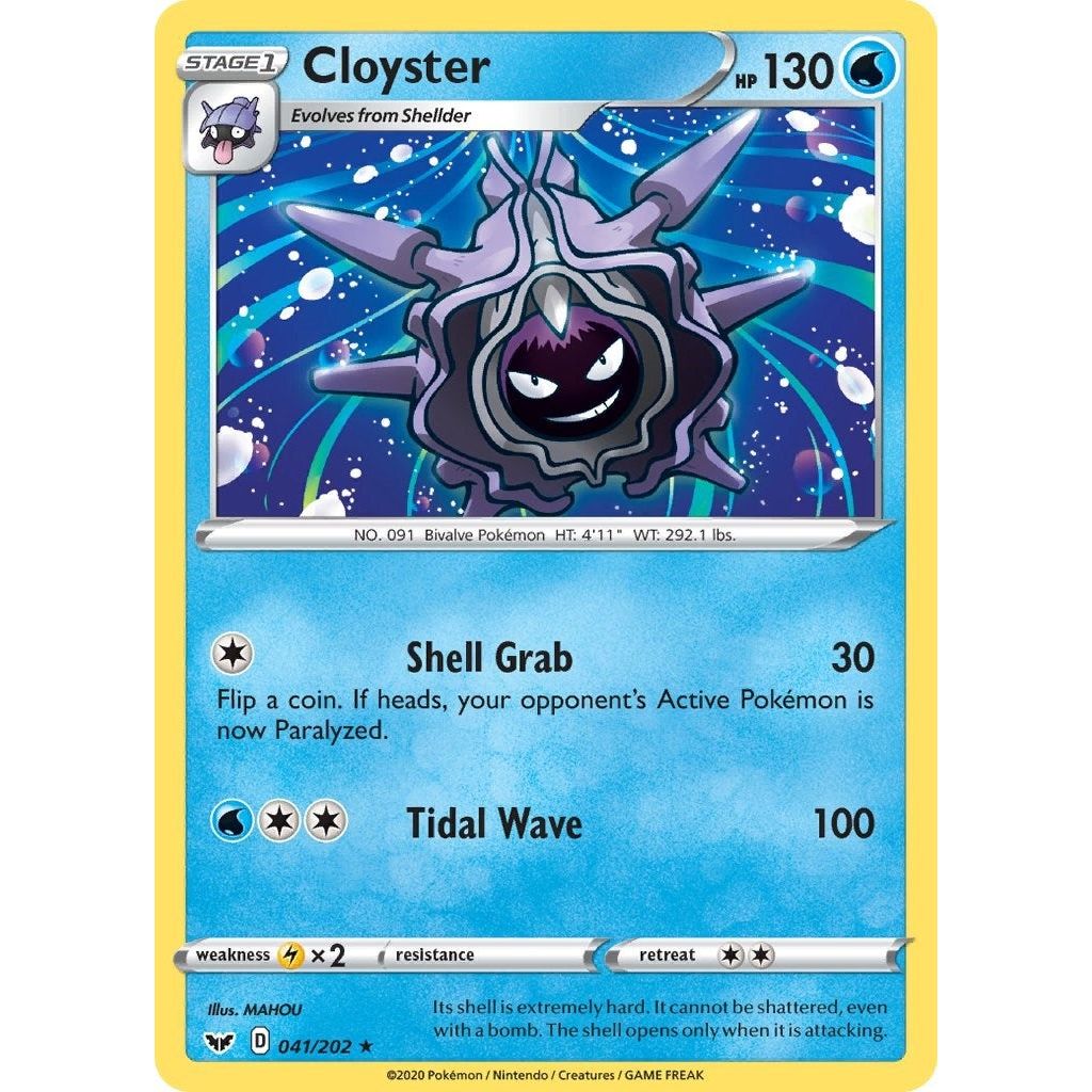 Image for Cloyster (041/202) (SWSH01) - Pokemon