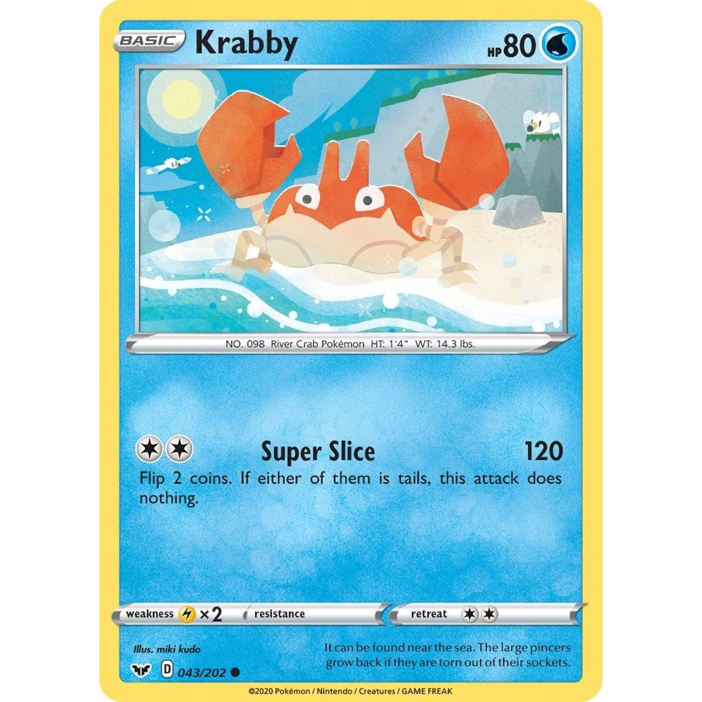 Image for Krabby (043) (043/202) (SWSH01) - Pokemon