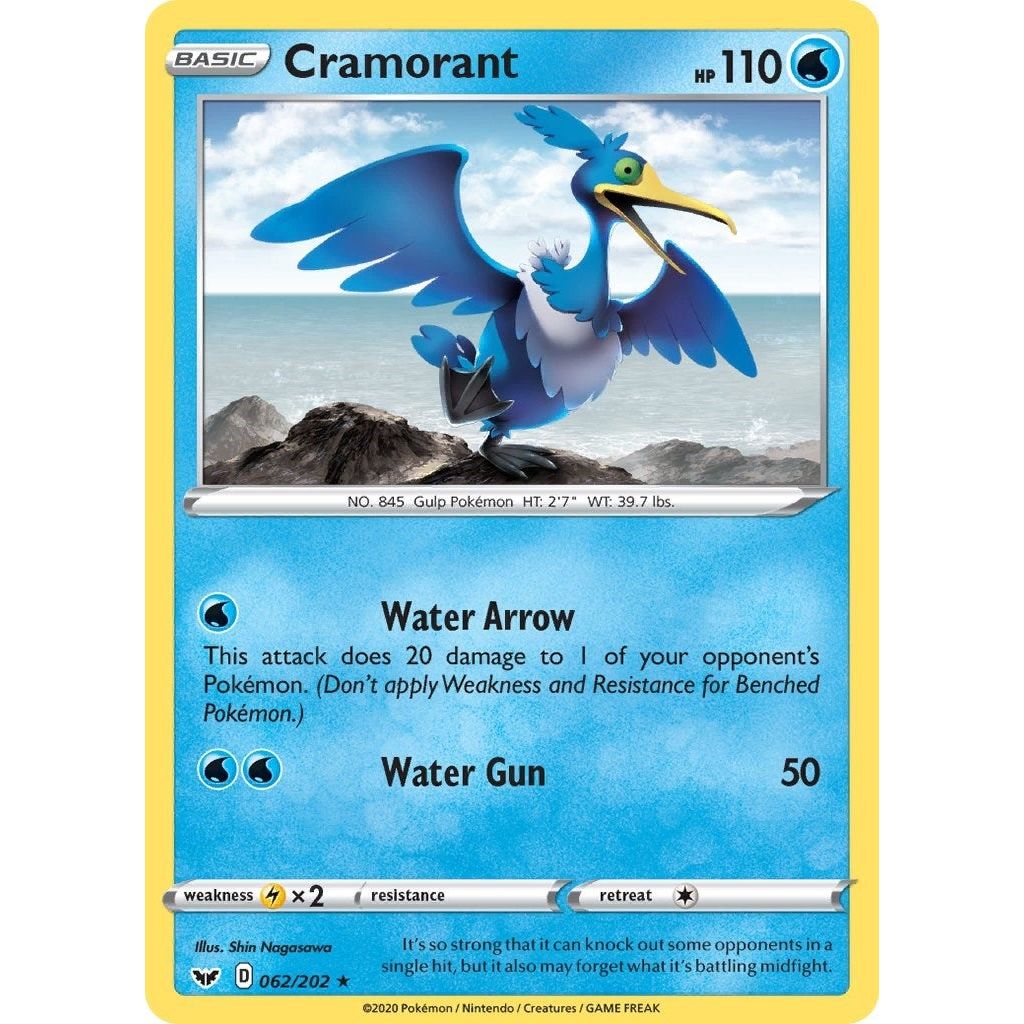 Image for Cramorant (062/202) (SWSH01) - Pokemon