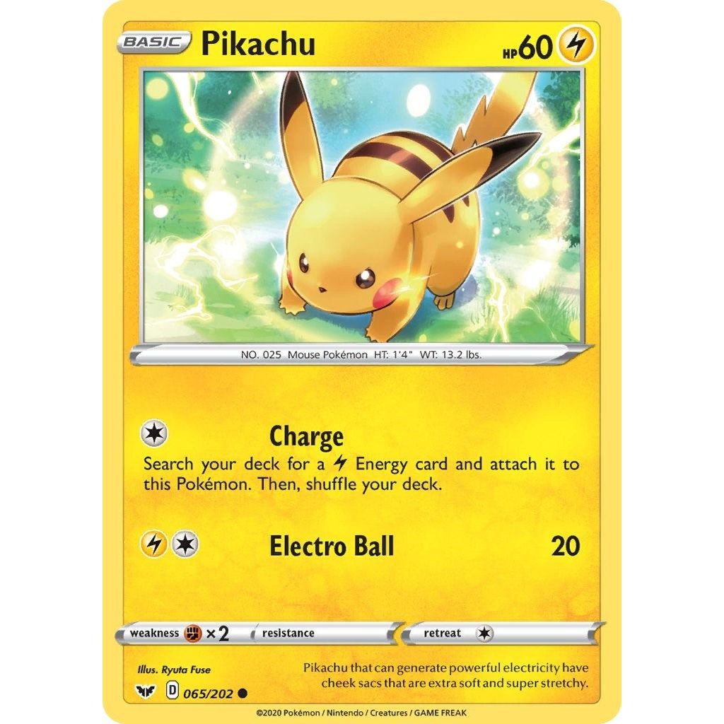 Image for Pikachu (065/202) (SWSH01) - Pokemon