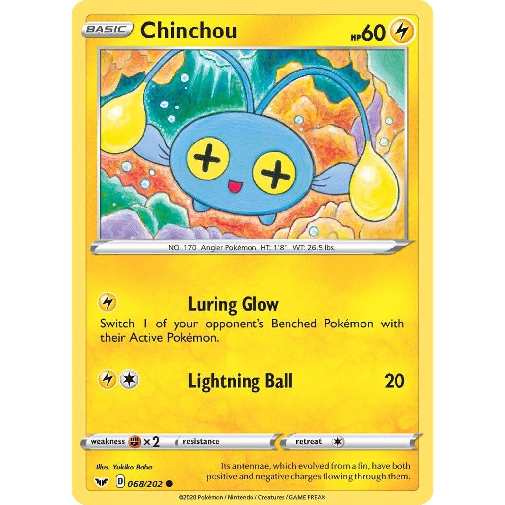 Image for Chinchou (068) (068/202) (SWSH01) - Pokemon