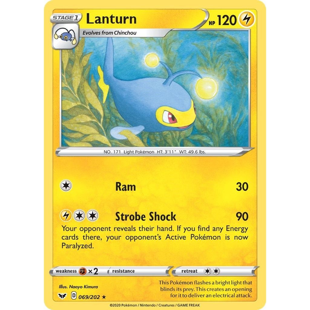 Image for Lanturn (069/202) (SWSH01) - Pokemon