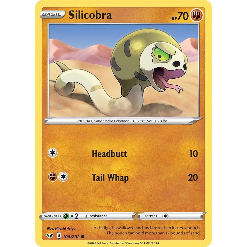 Image for Silicobra (108) (108/202) (SWSH01) - Pokemon