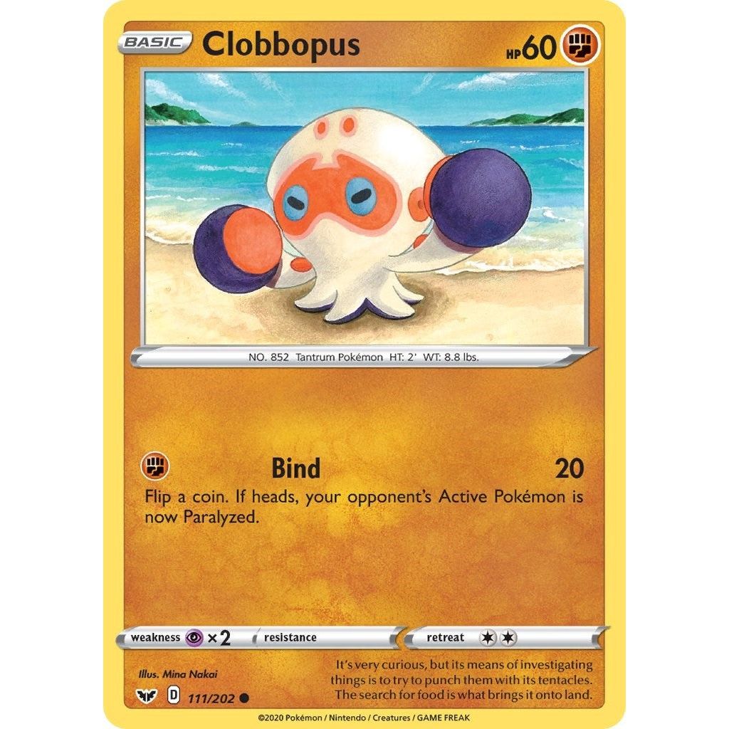 Image for Clobbopus (111) (111/202) (SWSH01) - Pokemon