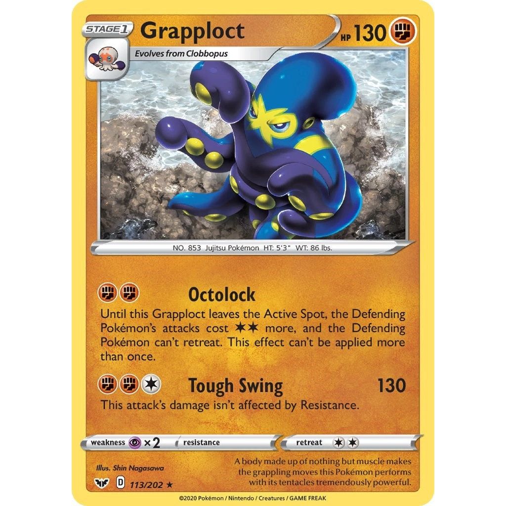 Image for Grapploct (113/202) (SWSH01) - Pokemon