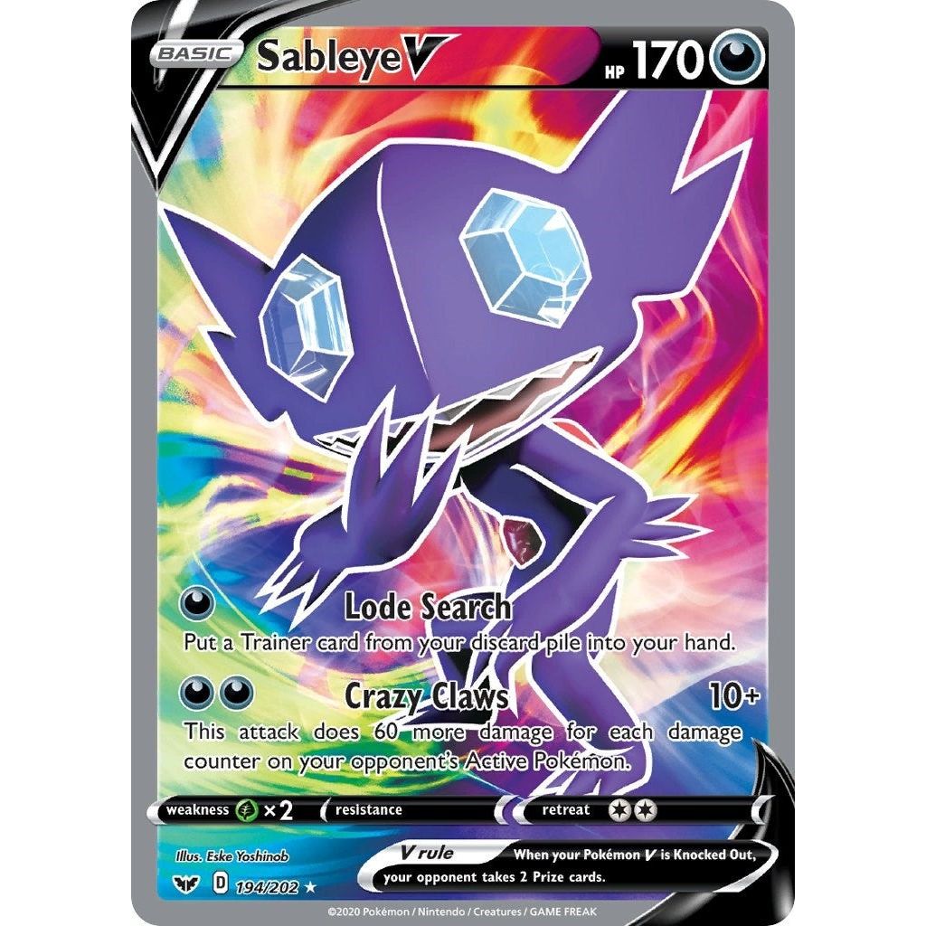 Image for Sableye V (Full Art) (194/202) (SWSH01) - Pokemon