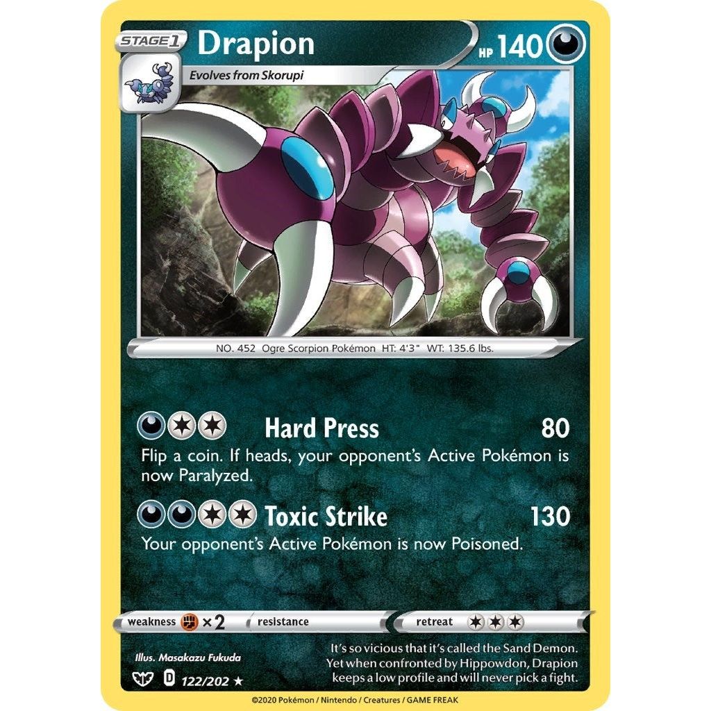 Image for Drapion (122/202) (SWSH01) - Pokemon