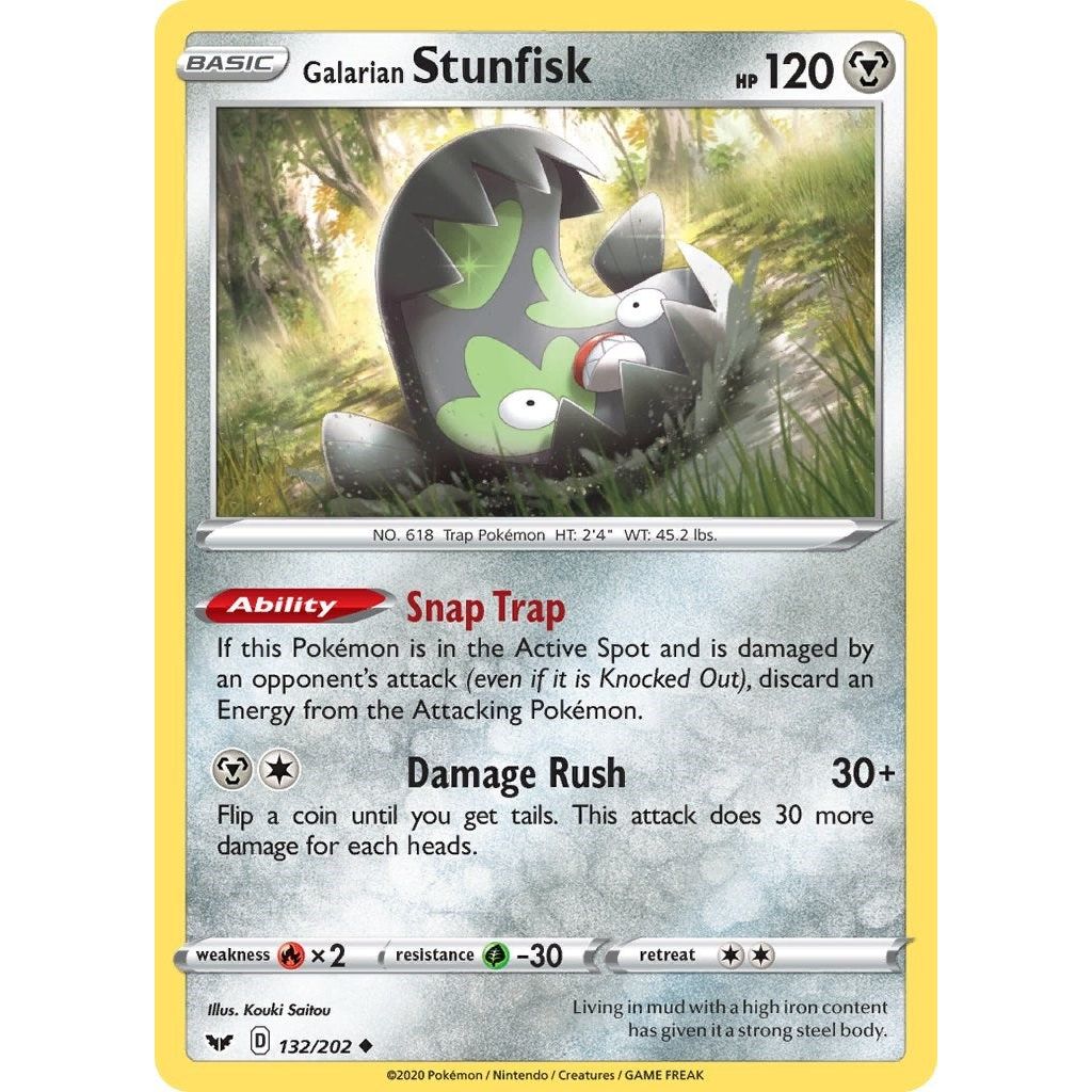 Image for Galarian Stunfisk (132/202) (SWSH01) - Pokemon