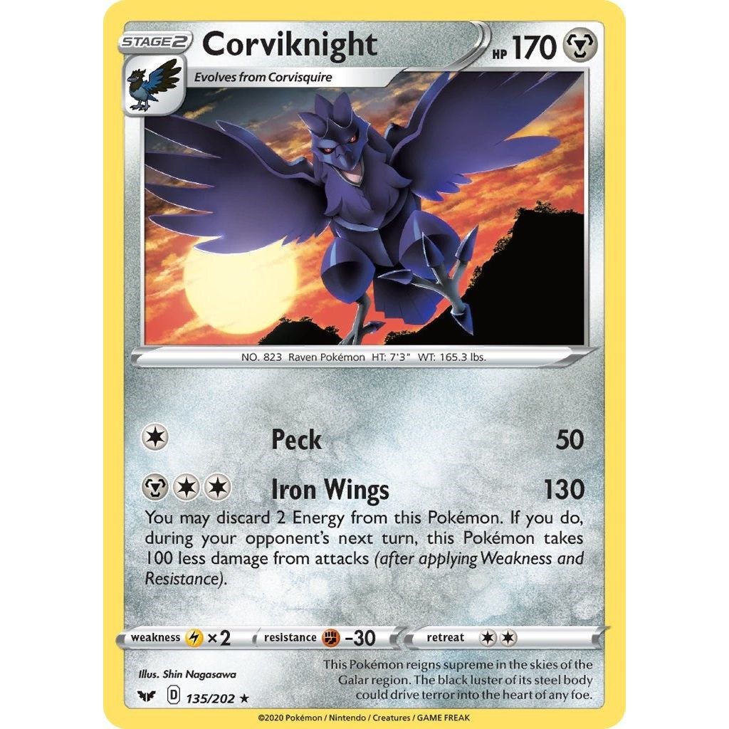 Image for Corviknight (135/202) (SWSH01) - Pokemon