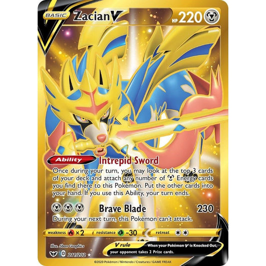Image for Zacian V (Secret) (211/202) (SWSH01) - Pokemon