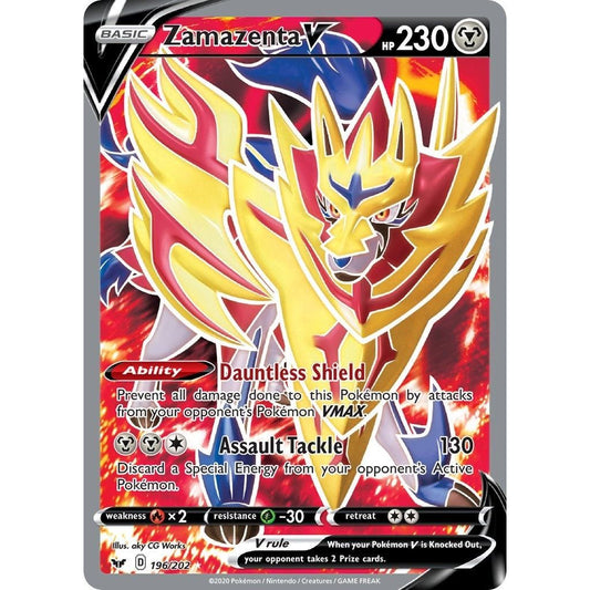 Image for Zamazenta V (Full Art) (196/202) (SWSH01) - Pokemon