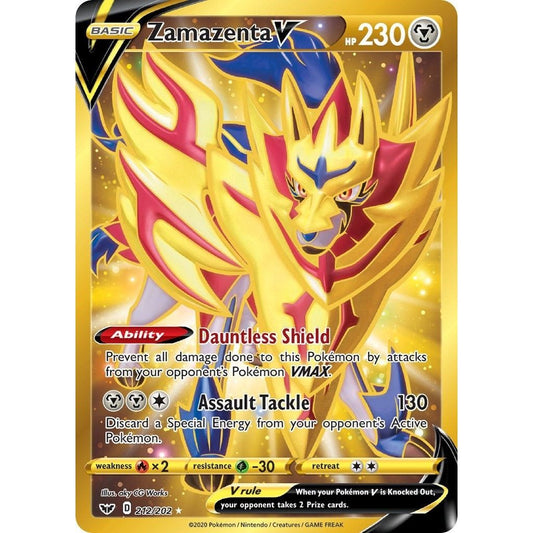 Image for Zamazenta V (Secret) (212/202) (SWSH01) - Pokemon