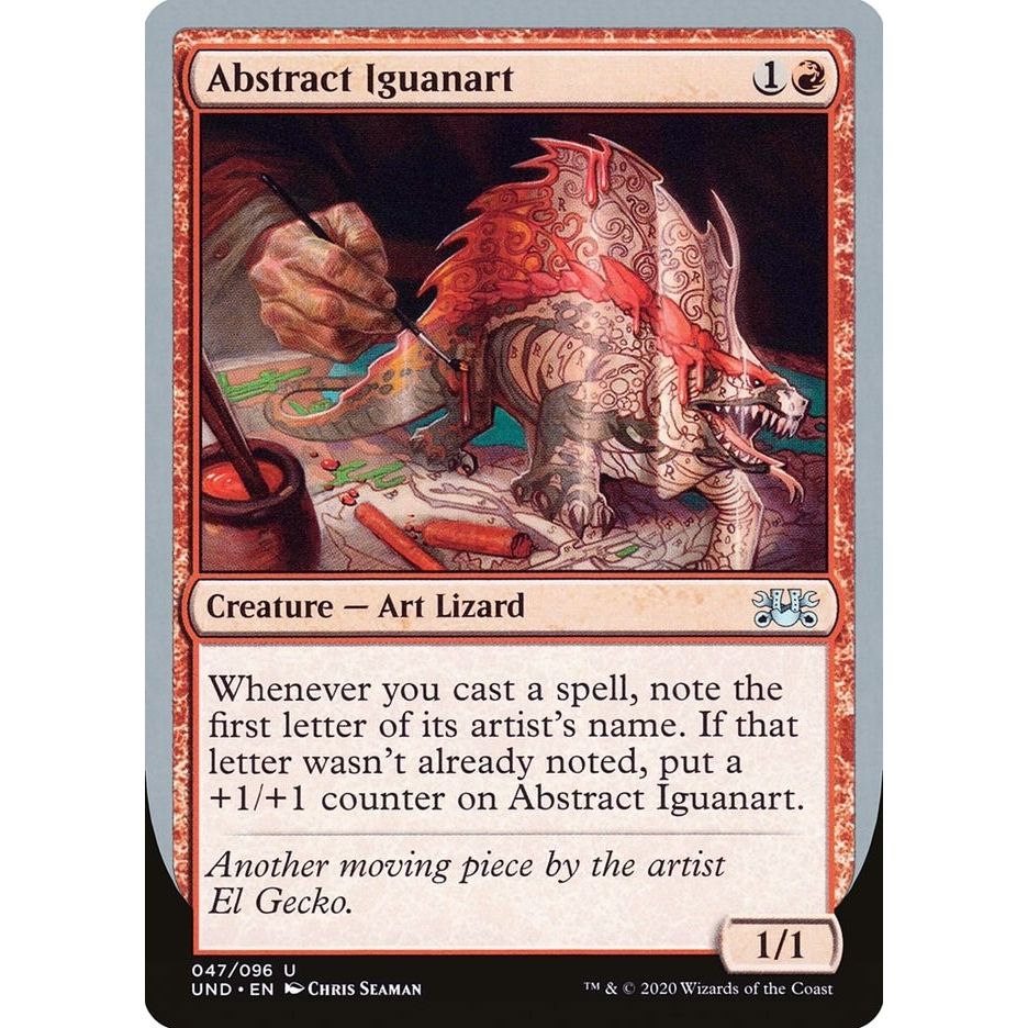 Image for Abstract Iguanart (47) (UND) - Magic: The Gathering