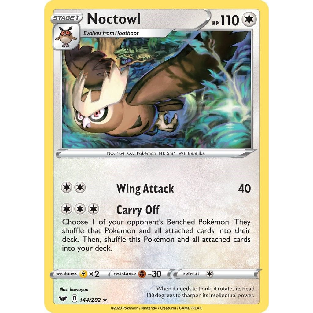 Image for Noctowl (144/202) (SWSH01) - Pokemon