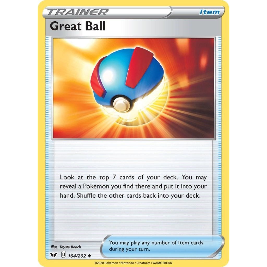 Image for Great Ball (164/202) (SWSH01) - Pokemon