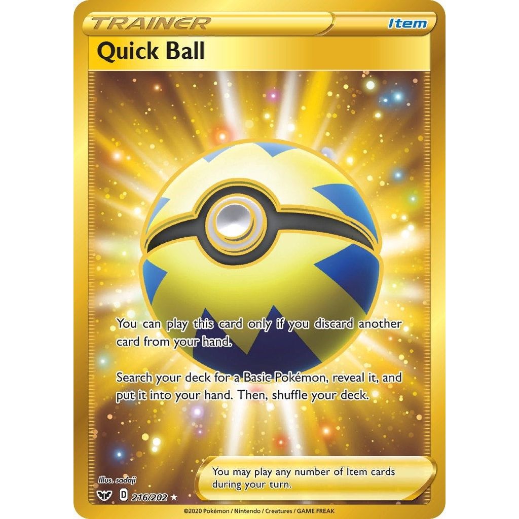 Image for Quick Ball (Secret) (216/202) (SWSH01) - Pokemon