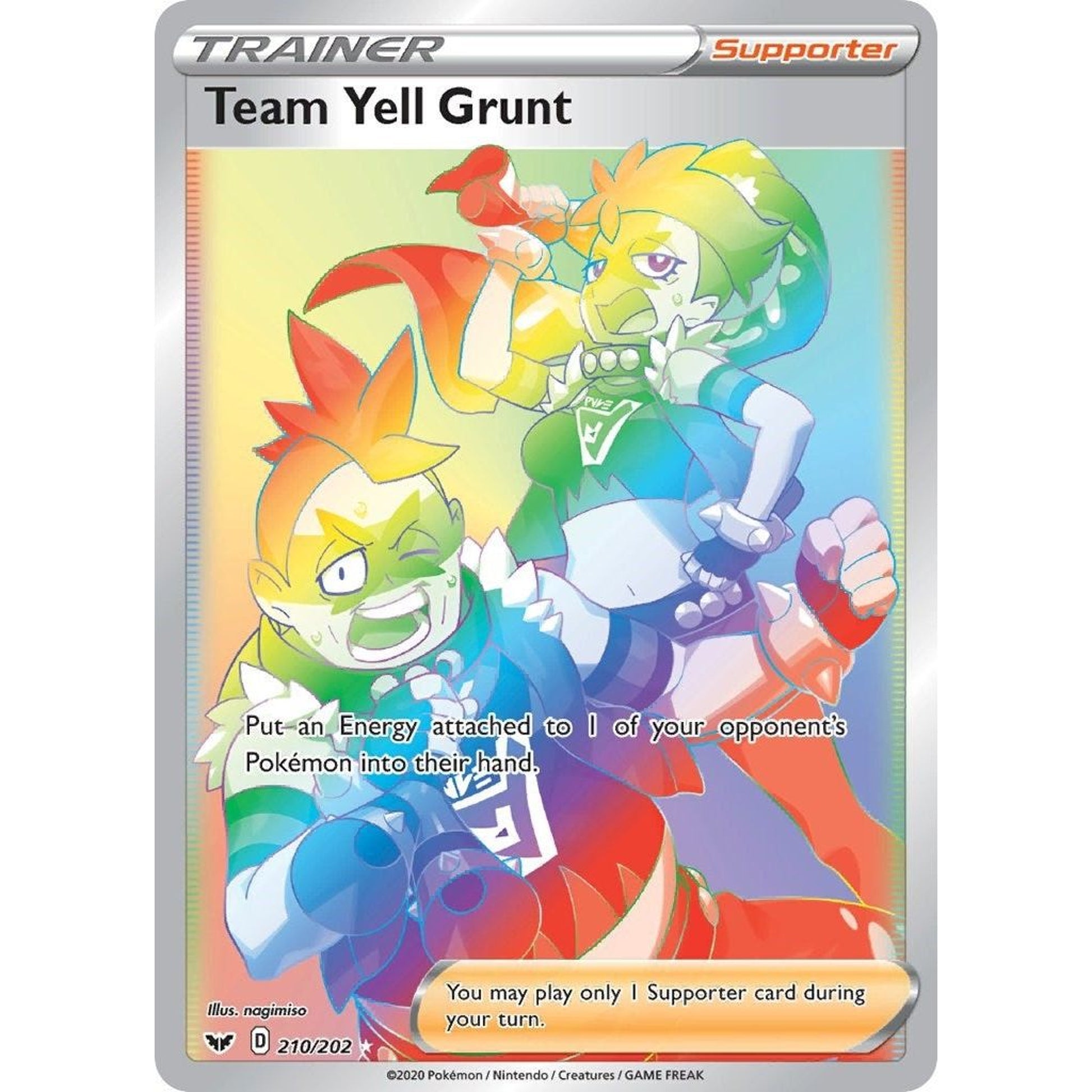 Image for Team Yell Grunt (Secret) (210/202) (SWSH01) - Pokemon