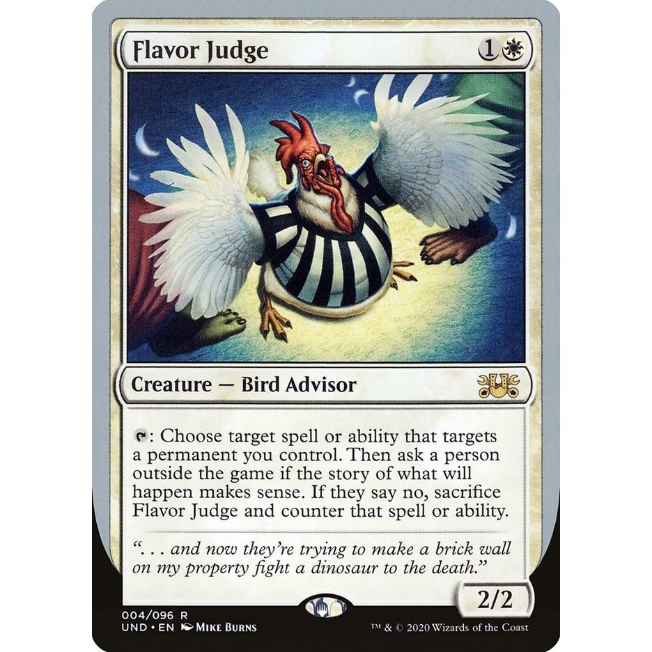 Image for Flavor Judge (4) (UND) - Magic: The Gathering