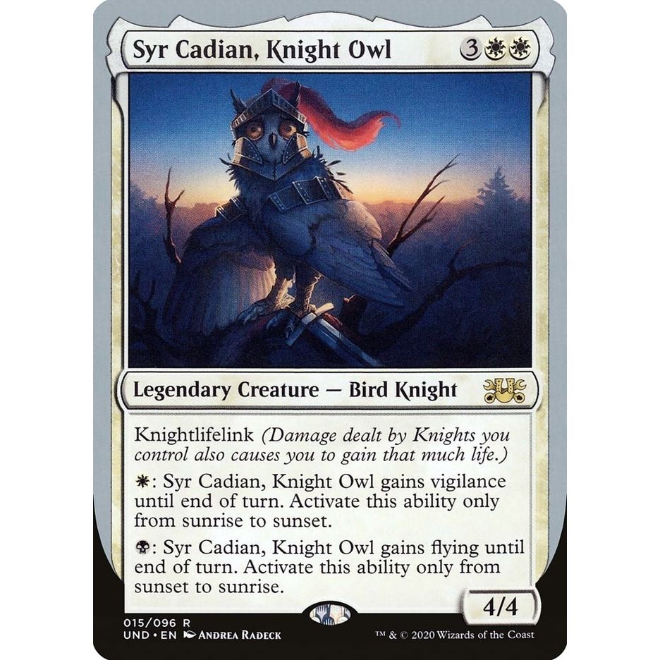 Image for Syr Cadian, Knight Owl (15) (UND) - Magic: The Gathering