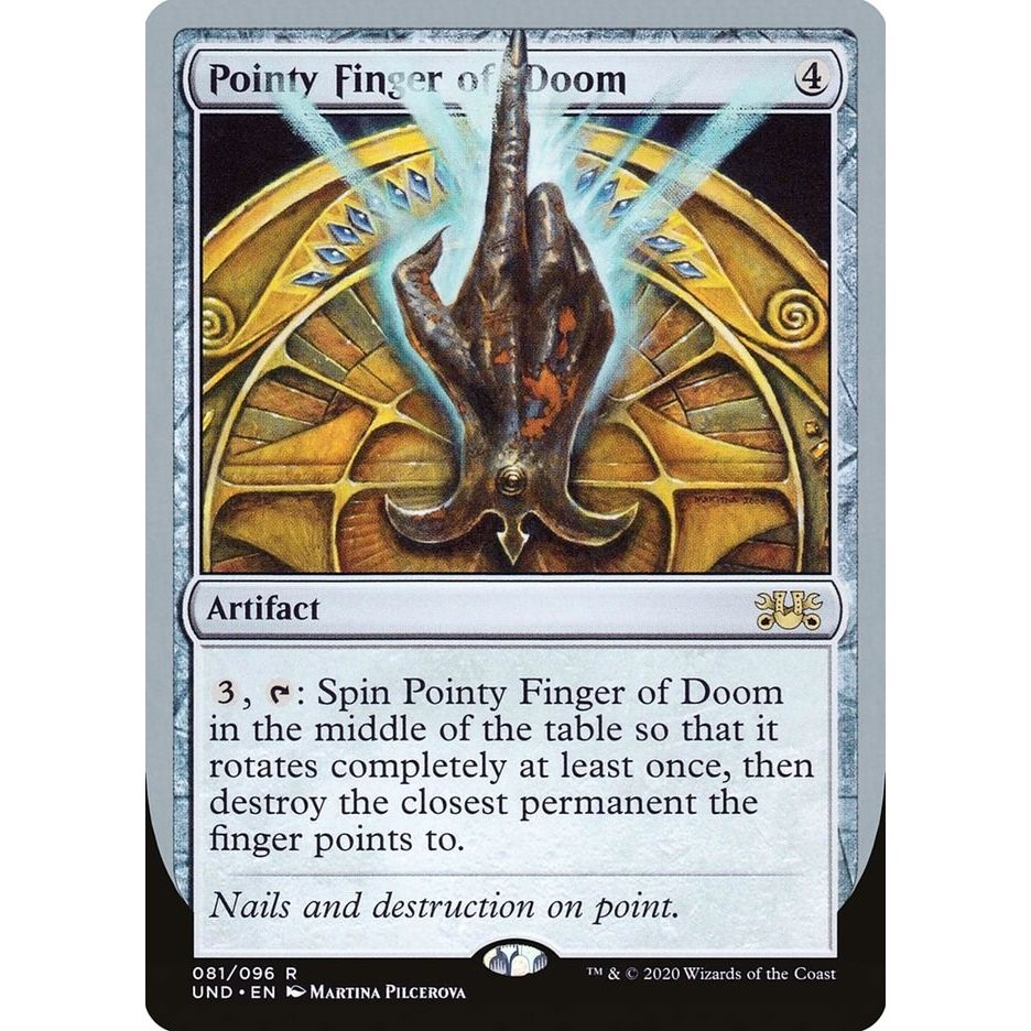 Image for Pointy Finger of Doom (81) (UND) - Magic: The Gathering
