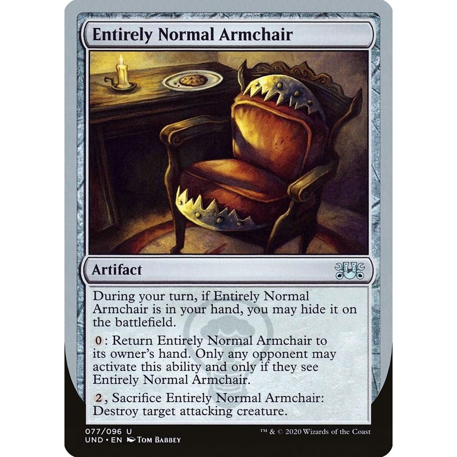 Image for Entirely Normal Armchair (77) (UND) - Magic: The Gathering