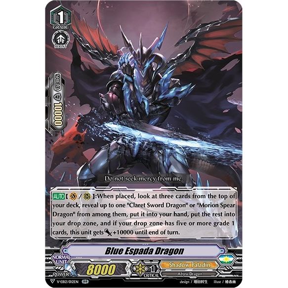 Image for Blue Espada Dragon (V-EB12/012EN) (V-EB12) - Cardfight Vanguard