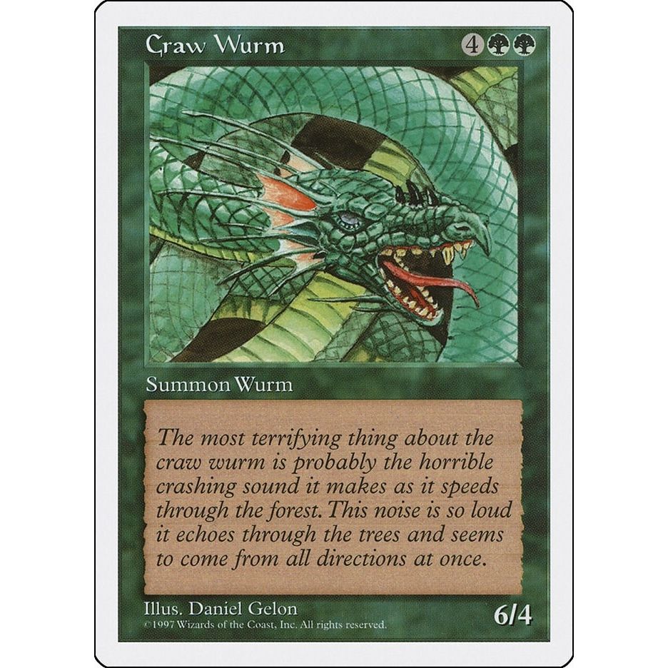 Image for Craw Wurm (5ED) - Magic: The Gathering