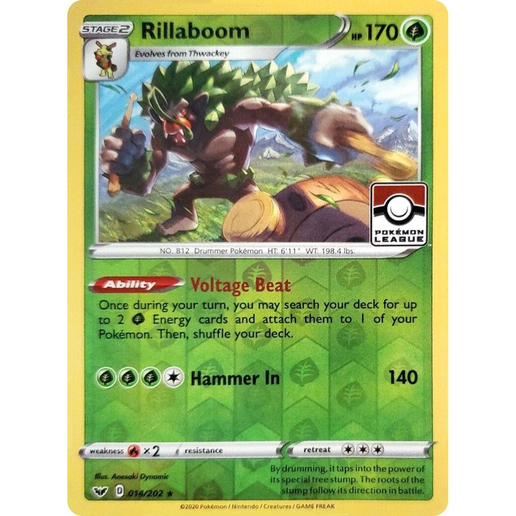Image for Rillaboom - 014/202 (Pokemon League) (014/202) (PR) - Pokemon