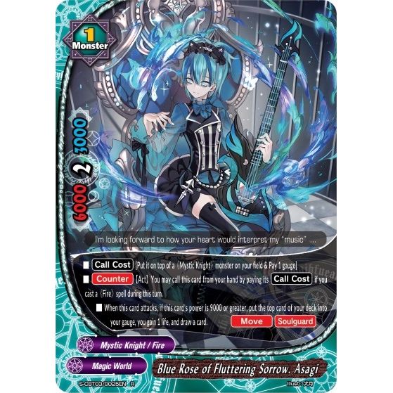Image for Blue Rose of Fluttering Sorrow. Asagi (S-CBT03/0025EN) (S-CBT03) - Future Card BuddyFight
