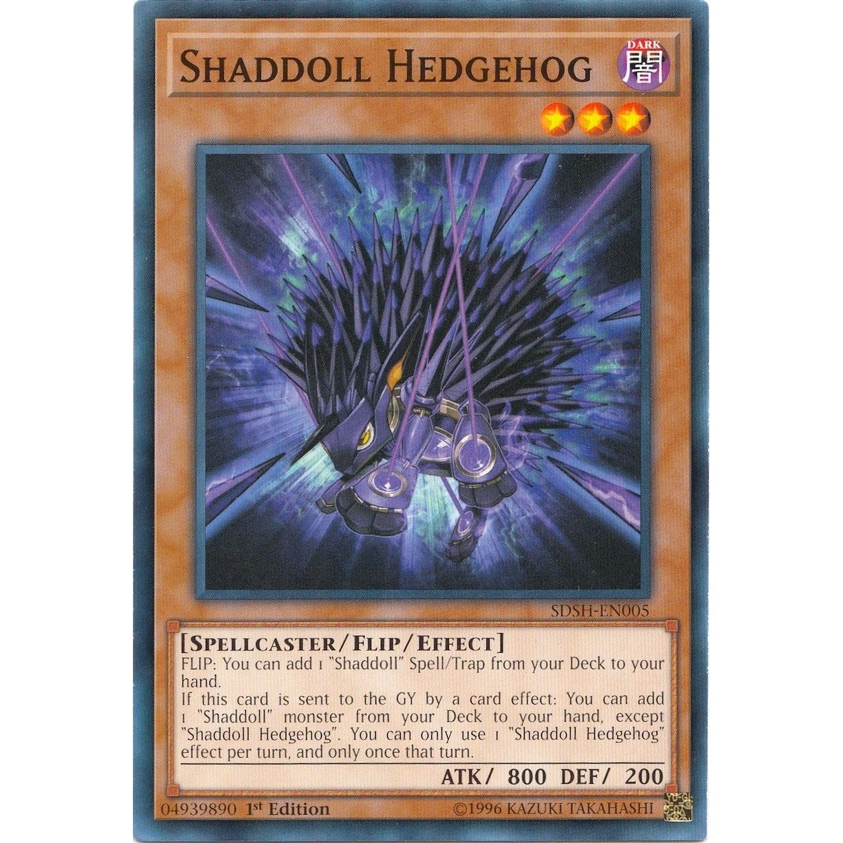 Image for Shaddoll Hedgehog (SDSH-EN005) (SDSH) - YuGiOh