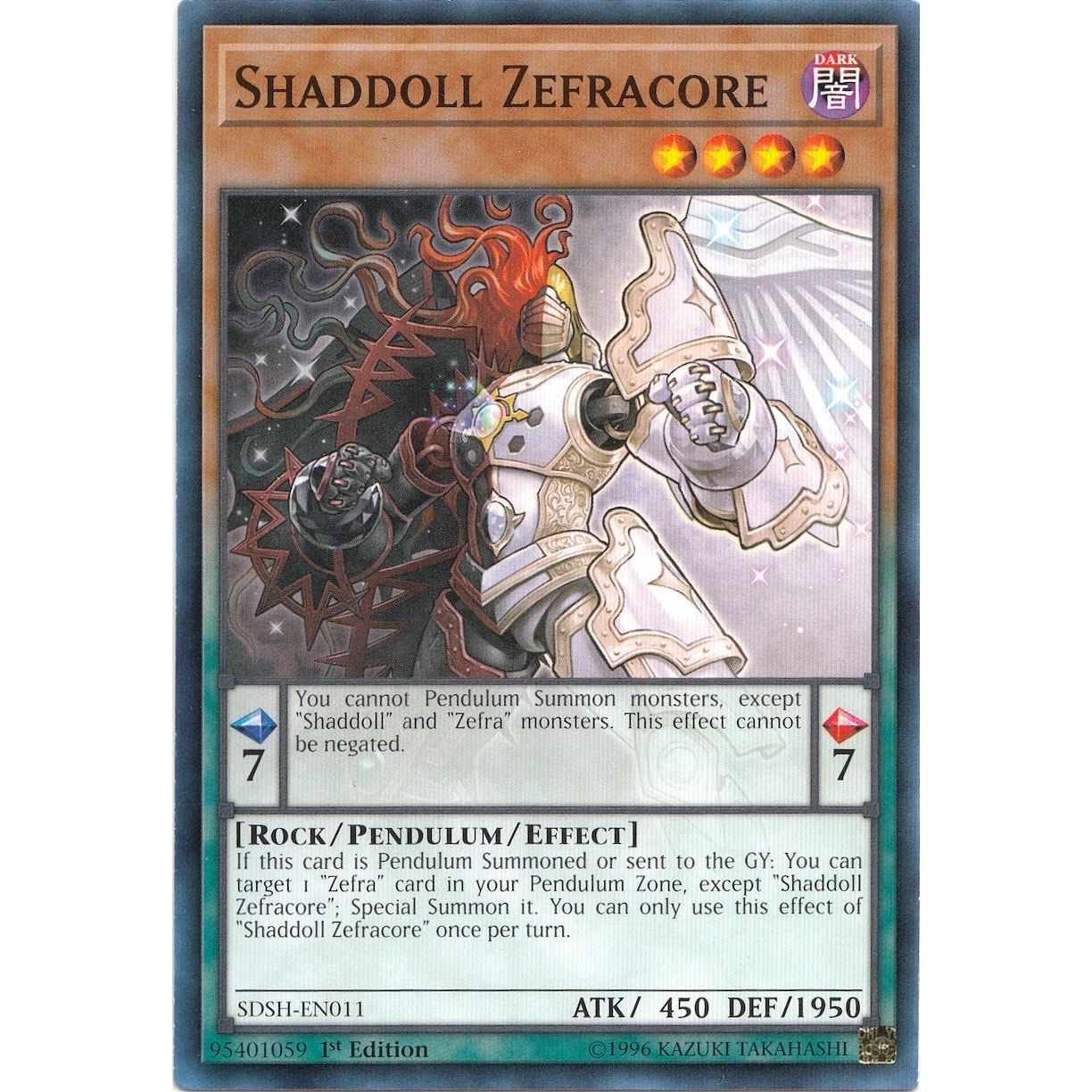 Image for Shaddoll Zefracore (SDSH-EN011) (SDSH) - YuGiOh
