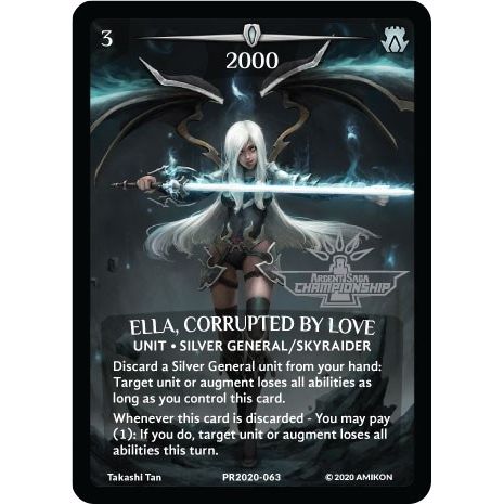 Image for Ella, Corrupted by Love (Full Art) (Argent Saga Championship - Stamped) (PR2020-063) (PR) - Argent Saga TCG