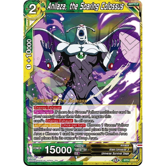 Image for Anilaza, the Soaring Colossus (BT9-123) (DBS-B09PRE) - Dragon Ball Super: Masters
