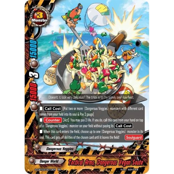 Image for Tactical Arms, Dangerous Vegan Saute (S-CBT03/0010EN) (S-CBT03) - Future Card BuddyFight
