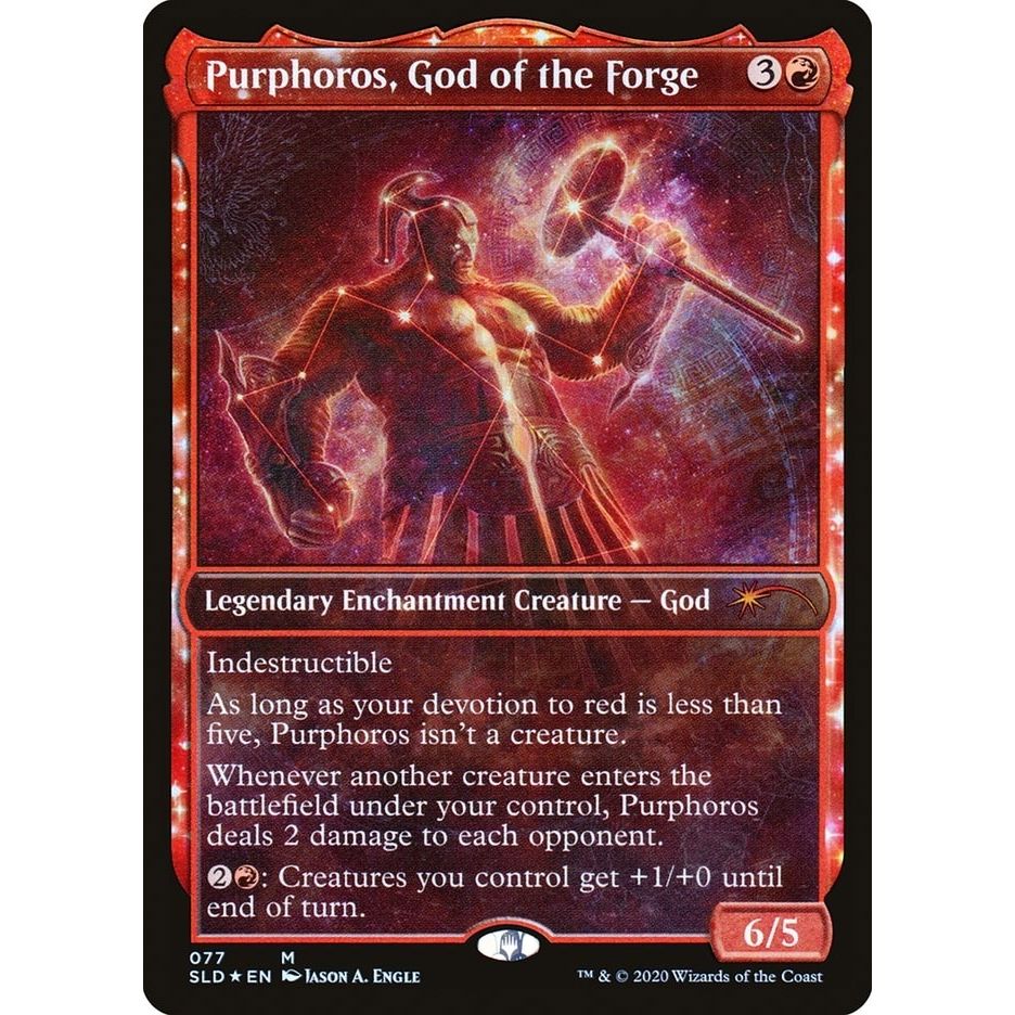 Image for Purphoros, God of the Forge (77) (SLD) - Magic: The Gathering