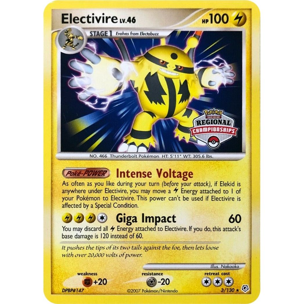 Image for Electivire - 3/130 (Regional Championships) (003/130) (PR) - Pokemon