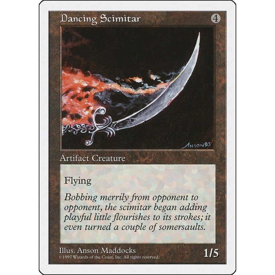 Image for Dancing Scimitar (5ED) - Magic: The Gathering