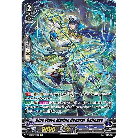 Image for Blue Wave Marine General, Galleass (SP) (V-EB12/SP05EN) (V-EB12) - Cardfight Vanguard