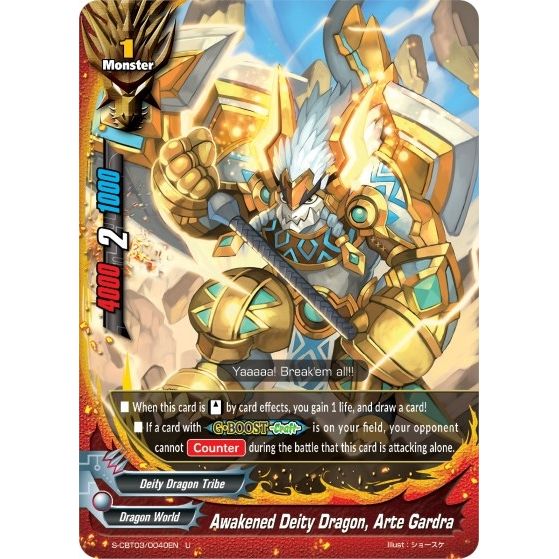Image for Awakened Deity Dragon, Arte Gardra (S-CBT03/0040EN) (S-CBT03) - Future Card BuddyFight