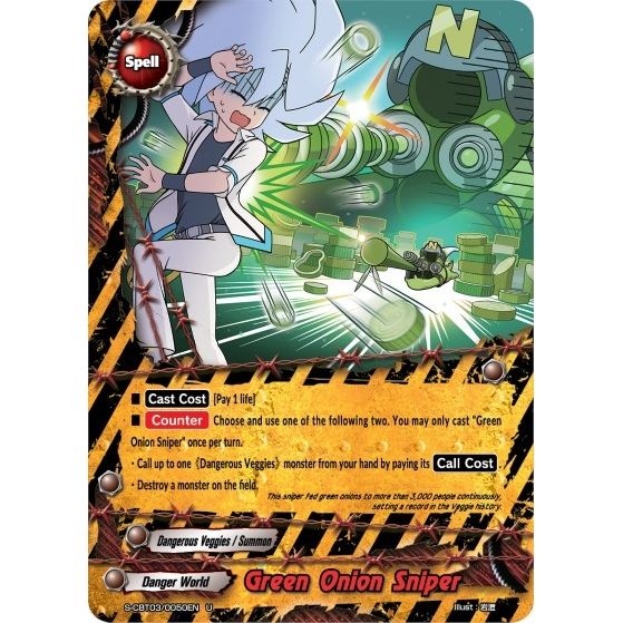 Image for Green Onion Sniper (S-CBT03/0050EN) (S-CBT03) - Future Card BuddyFight