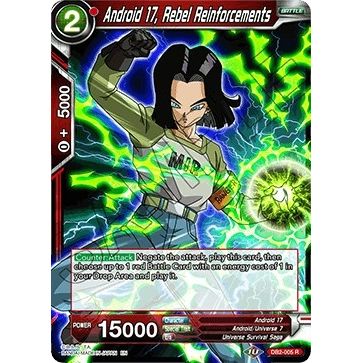 Image for Android 17, Rebel Reinforcements (DB2-005) (DB2) - Dragon Ball Super: Masters